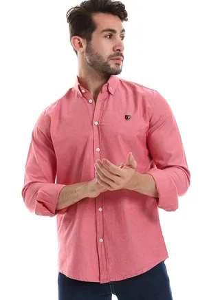 White Rabbit Front Buttoned Down Plain Men Shirt 