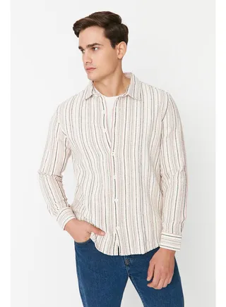 Man Shirt Ecru 
