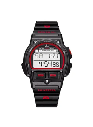 Kid's Unisex Digital Polyurethane Wrist Watch A23923-PPBBR - 44 Mm 