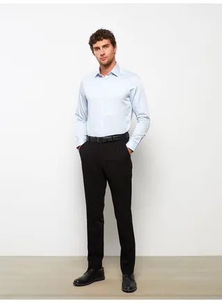 Slim Fit Long Sleeve Men's Shirt 