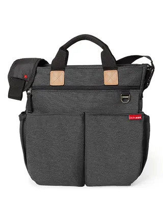 Duo Signature Polyester Diaper Bag - Grey 