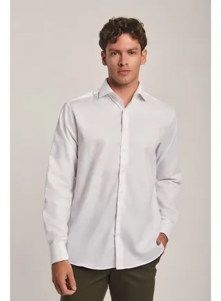 L/S Classic Business plain double cuff 