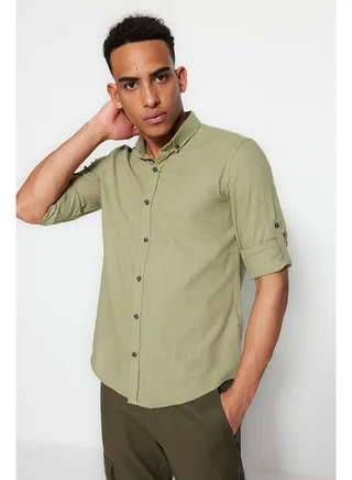 Man Shirt Khaki 