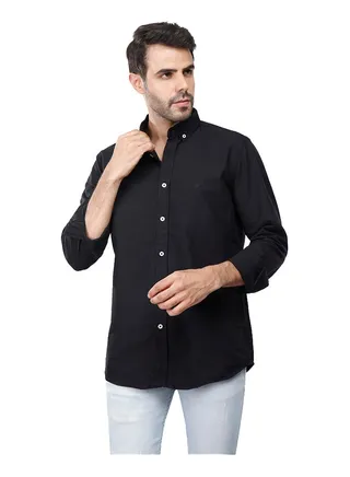 Coup Regular Fit Basic Shirt For Men Color Black 
