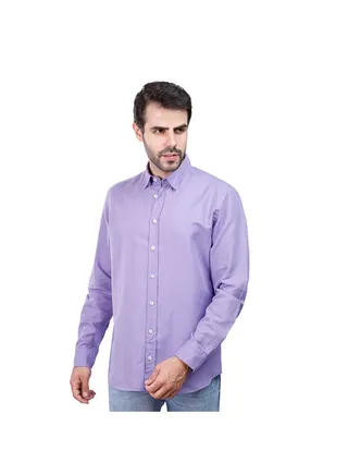 Coup Basic Shirt For Men - Regular Fit - Light Purple 