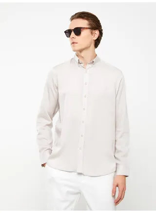 Regular Fit Long Sleeve Men's Shirt 