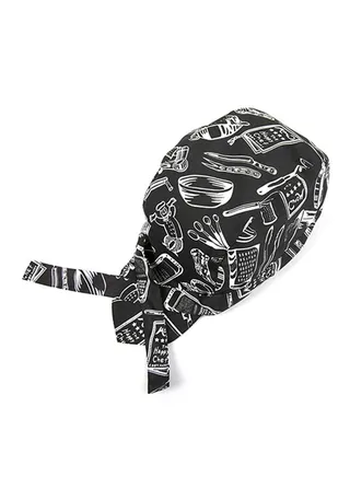 Professional Chef Hat Black Pattern 