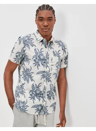 AE Tropical Button-Up Resort Shirt 