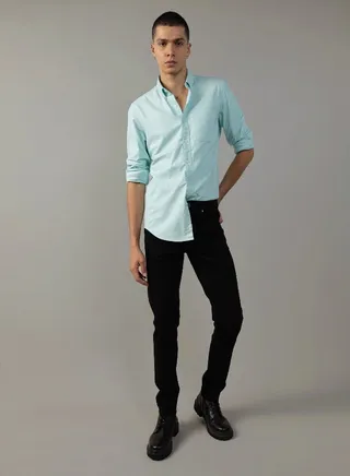 AE Slim Fit Flex Oxford Button-Up Shirt 