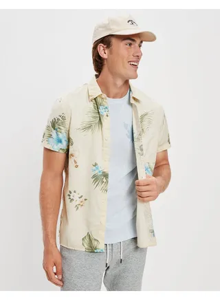 AE Tropical Button-Up Resort Shirt 