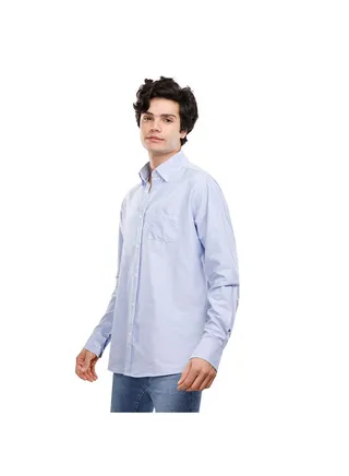 COUP Custom Fit Basic Shirt For Men - Sky Blue - M 
