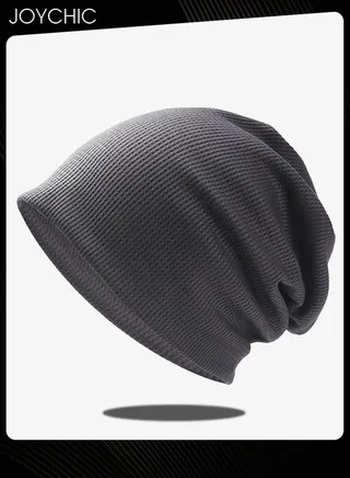 Slouch Beanie Hat for Men Women Stretchy Skull Cap Soft Spring Autumn Warm Daily Outdoor Cuffed Hats Unisex Comfortable Beanie Drak Grey 