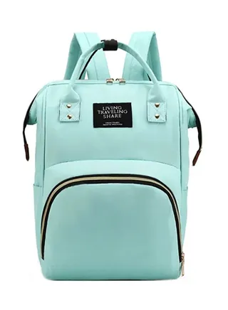 Diaper Bag Backpack Nappy Bag Upsimples Baby Bags for Mom and Dad Maternity Diaper Bag Stroller Straps Thermal Pockets Water Resistant - Blue 