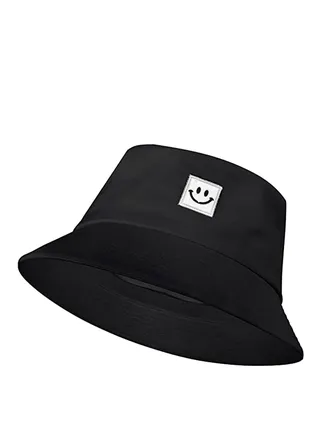 Bucket Hats,Travel Beach Sun Hat Flower Embroidery Outdoor Cap Unisex Summer Fashion Fisherman Cap for Teens Sun Protection Wide Brim Foldable Beach Fishing Hats (Black, 56-58 CM) 