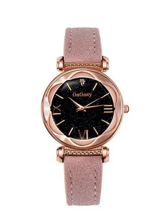 girls Water Resistant Leather Analog Watch 