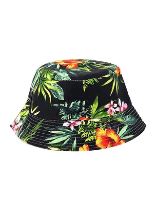 Fashion Floral Patterned Bucket Hat Multicolour 