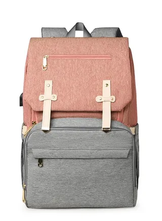 USB Large Capacity Portable Baby Bag With Urine Pad 