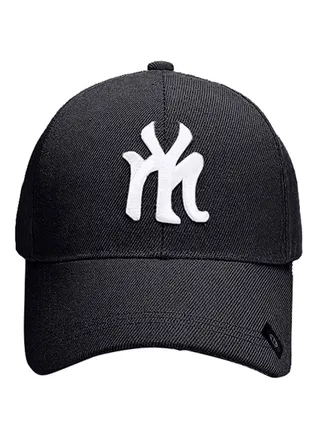 NY Embroidery Hip Hop Snapback Hat Black 