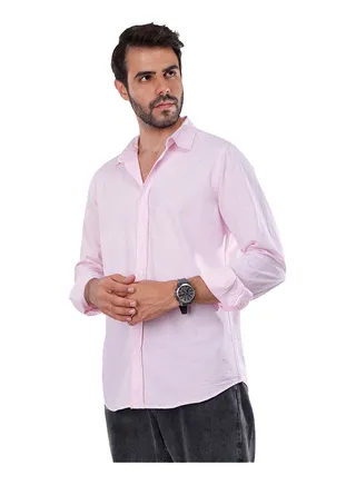 Coup Regular Fit Strip Shirt For Men Color Pink 