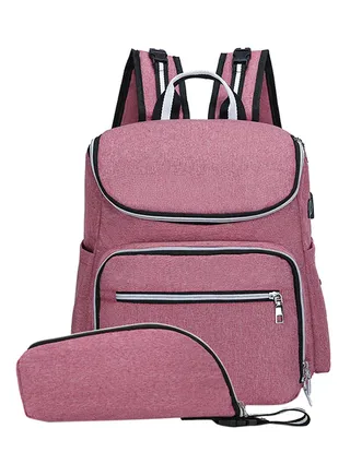 Maternity Nappy Bag With USB Interface 