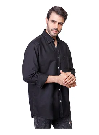 Coup Custom Fit Basic Shirt For Men Color Black 