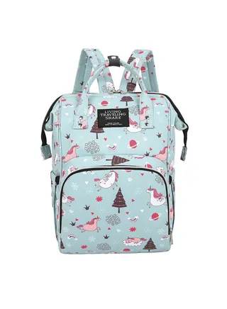 Large capacity portable multi-functional diaper storage bag 