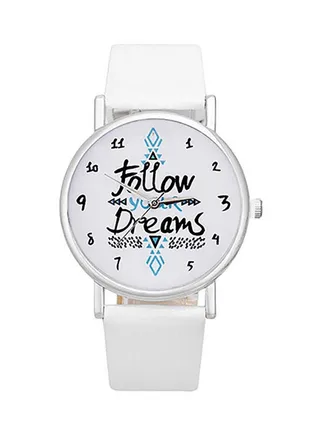 Girls' Faux Leather Analog Watch 8102788 