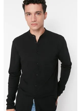 Shirt - Black - Fitted 