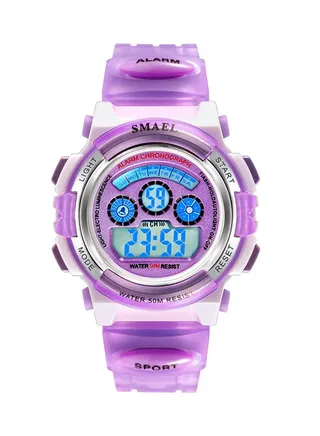 kids_unisex Water Resistant Rubber Digital Watch Smael-40-S-PUR 