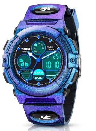 Kids Watch,Unisex Kids Watch for 3-15 Year Old Boys,Digital Sport Outdoor Multifunctional Chronograph LED 50 M Waterproof Alarm Calendar Analog Watch with Luminous for Children,Kids Gift (Dragon Blue) 