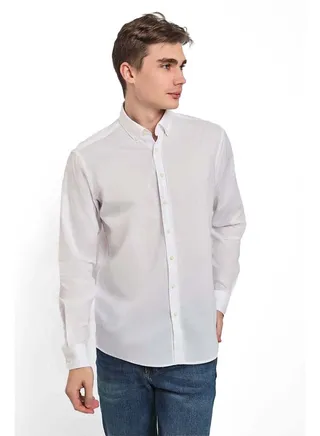 Fancy Regular Fit Poplin Cotton Shirt With Long Sleeves 