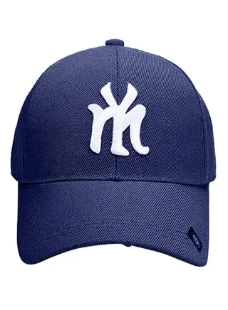 NY Embroidery Hip Hop Snapback Hat Blue 