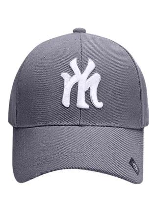 NY Embroidery Hip Hop Snapback Hat Grey 