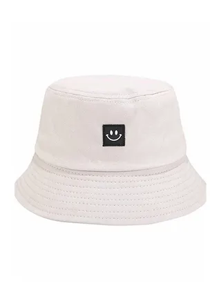 Hat Summer Travel Bucket Beach Sun Fishing Hat Smile Face Visor Unisex Fashion Fisherman Cap 
