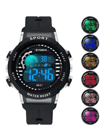 Colorful Luminous Children's And Students' Multifunctional Electronic Watch 