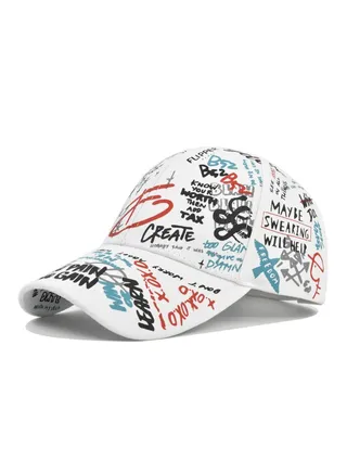 New Multicolor Painted Sun Cap Trend Fashion Duck Tongue Hat Baseball Hat 