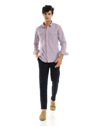 Soft Pink Buttoned Shirt with Pockets 