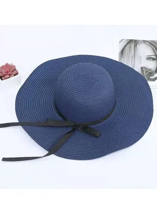 New Big Eave Road Flying Straw Hat Foldable Sun Visor 