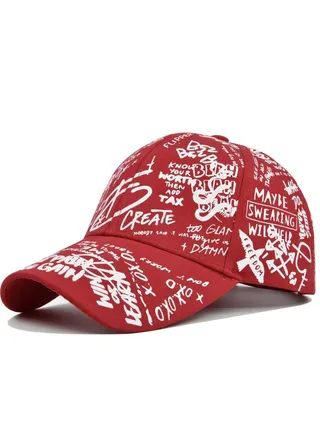 New Multicolor Painted Sun Cap Trend Fashion Duck Tongue Hat Baseball Hat 