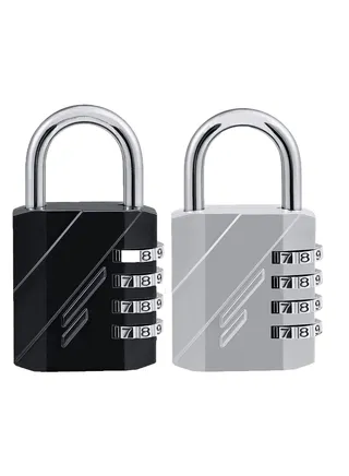Combination Locks Resettable 4-Digit Outdoor Waterproof Padlock for Gym, School Locker, Fence, Toolbox, Gate, Hasp Storage Lock 
