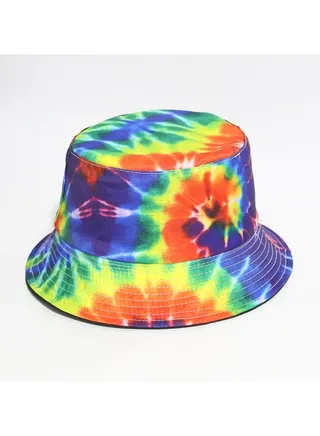 Graffiti Printed Sunscreen Fisherman Hat 