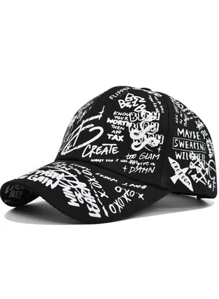 New Multicolor Painted Sun Cap Trend Fashion Duck Tongue Hat Baseball Hat 