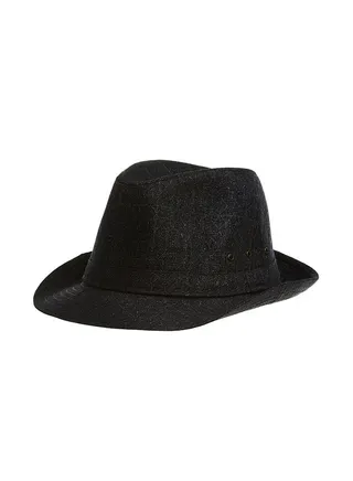Modern Polyester Hat Black 