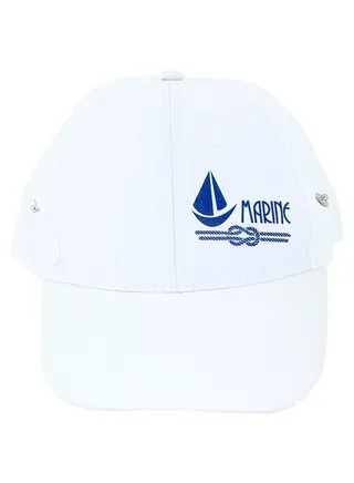 Anemoss Marine Sailboat Trucker Hat Unisex White 
