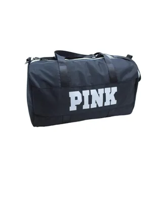 Gym bag for women, Oxford cloth “Pink” letter bag, large capacity crossbody bag, sports duffle bag, shoulder bag for training, travel and yoga, pink, 25 L, by SportQ 