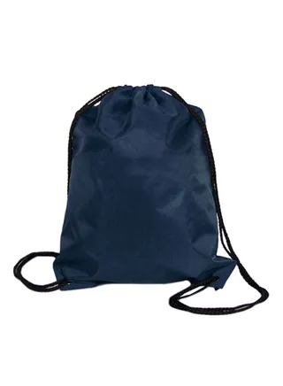 Nylon Drawstring Outdoor Backpack Dark Blue 