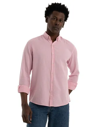 Shirt, Men's  Stylish Soft And Flexible, Pique Pink 
