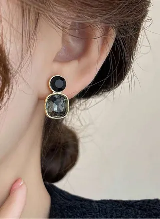 Trendy Black Earrings For Women 