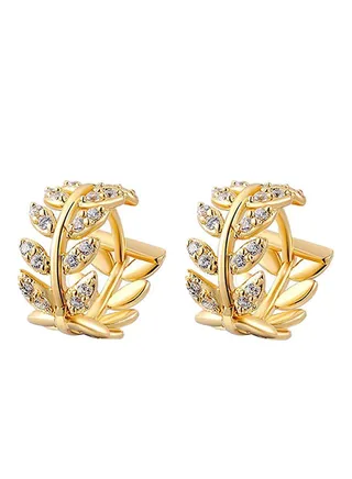 Willow Leaf Gold Leaf Earrings 