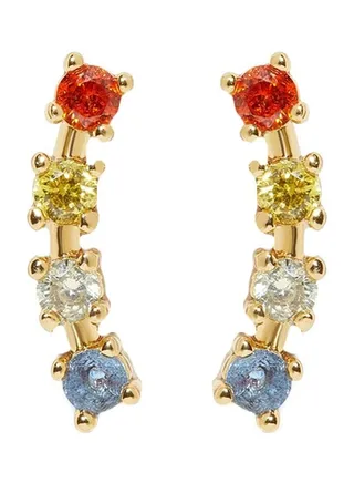 Alloy Stone Studded Stud Earrings 